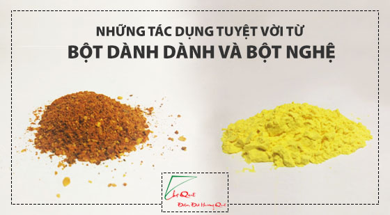 bột dành dành hay tinh bột nghệ nên dùng loại nào